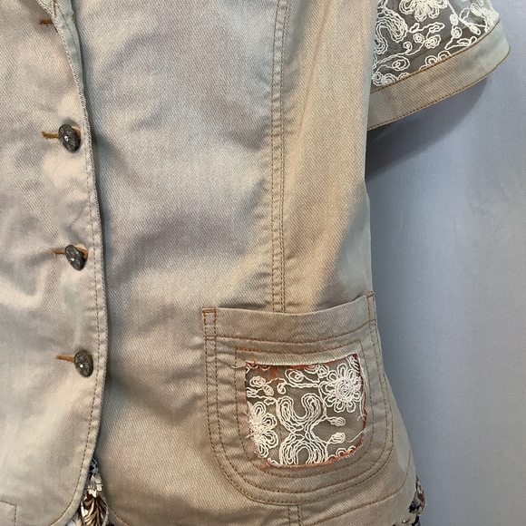 Joy London Women’s Jacket Shorts Size XL Bohemian Floral Summer - Picture 3 of 16